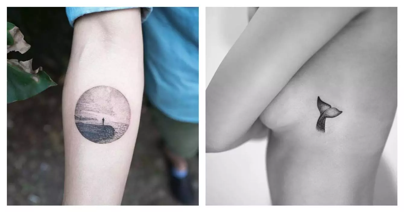 Tatouage Arc En Ciel Minimaliste Top 15 des plus beaux tatouages de Hongdam, c'est de la minimale bébé