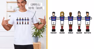 T Shirt Equipe Babyfoot Personnalise